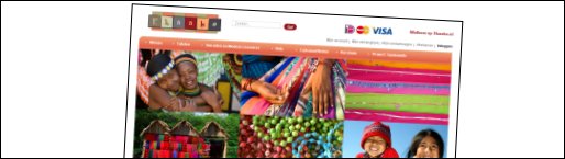 Ekaabo.nl website van fair trade producten