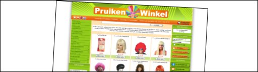 400 soorten pruiken voor dames, heren en kinderen.