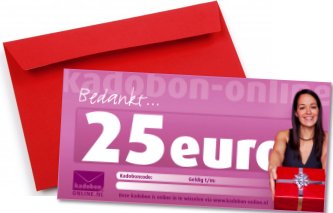 Kadobon-Online als bedankt kado