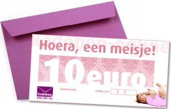 Kadobon-Online als  geboorte cadeau !