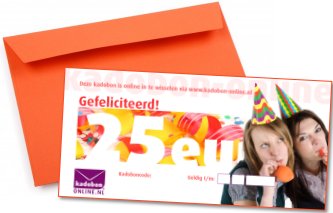 Kadobon-Online als verjaardagscadeau !