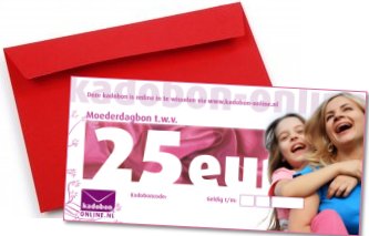 Kadobon-Online als moederdag cadeau !