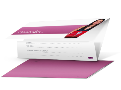 Met gratis printbare envelop in thema "bedankt"