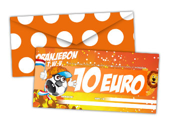 Oranjebon als cadeau voor oranje kleding naar keuze!